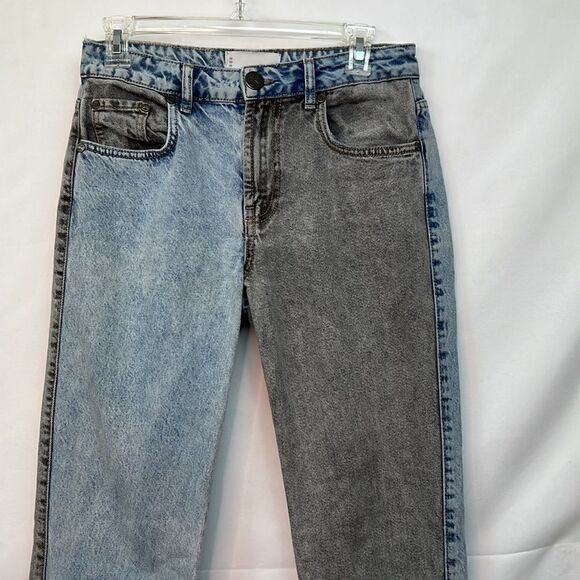 One Teaspoon Trucker style Blue and gray straight leg jeans size 26 - Picture 2 of 14